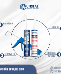 Hướng dẫn sử dụng keo siicone Sunseal S100