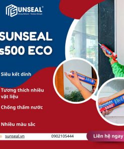 Keo silicone không gây mùi S500 Eco sở những hàng loạt các ưu điểm vượt trội.
