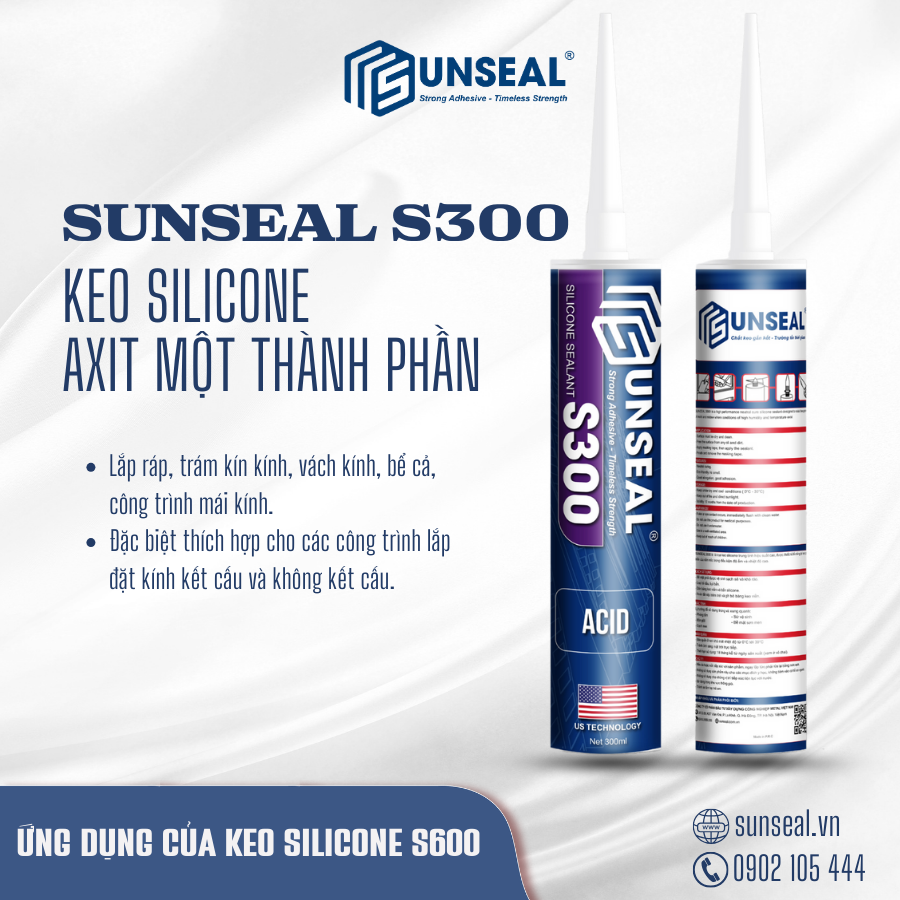 Ứng dụng của keo silicone Sunseal S300