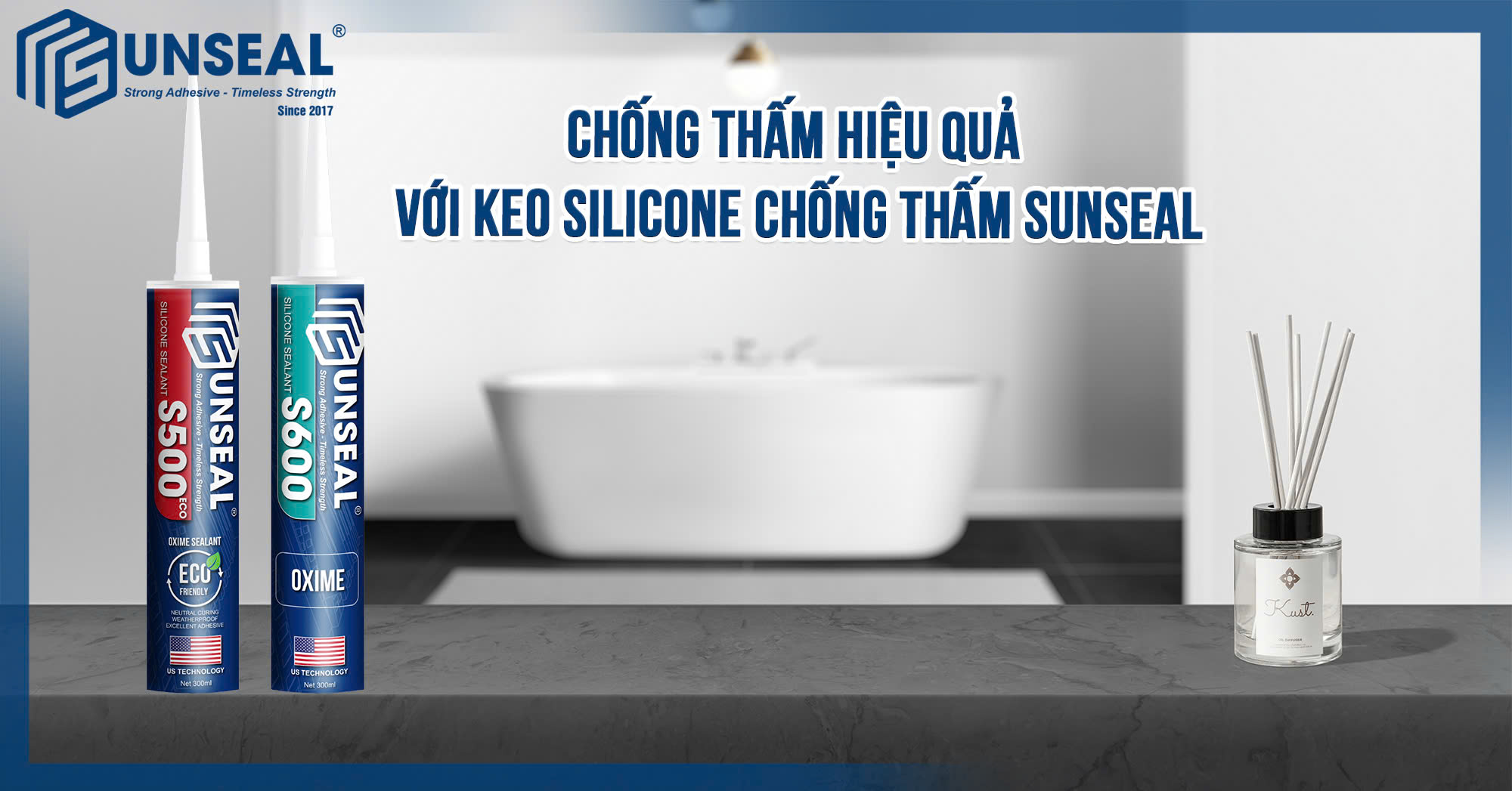 Keo Silicone Chống Thấm SUNSEAL Hiệu Quả Tuyệt Vời