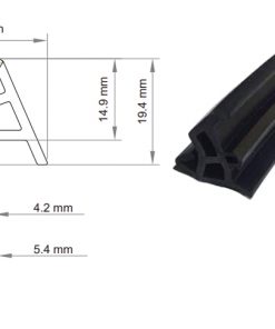 Gioăng Chèn Hệ 65 EPDM 2 Thành Phần