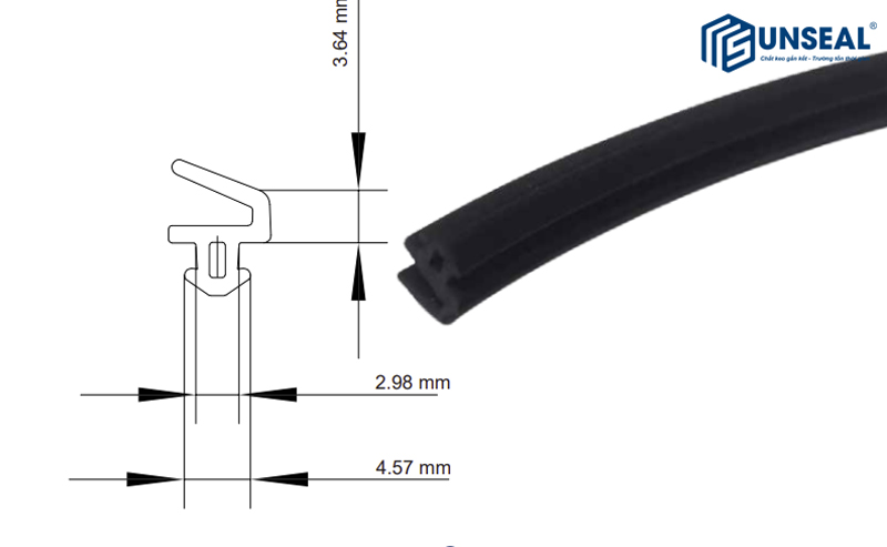 Gioăng cao su EPDM là vật liệu đàn hồi tổng hợp.