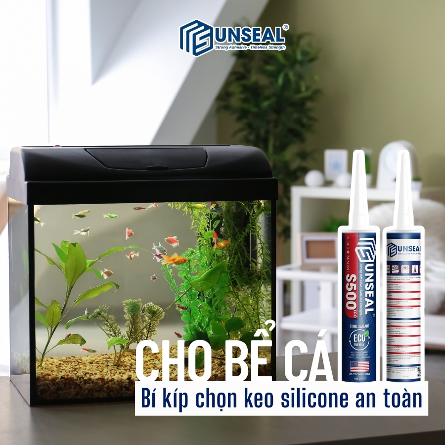 Keo silicone cho bể cá Sunseal