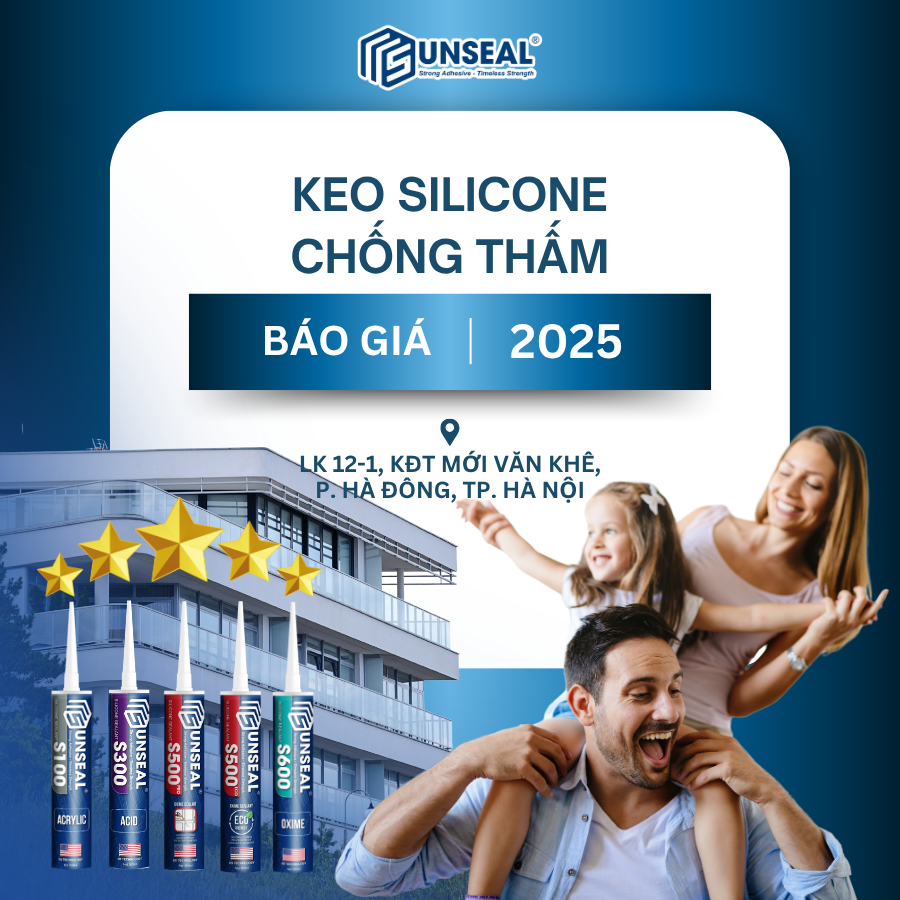 Báo giá keo silicone chống thấm 2025