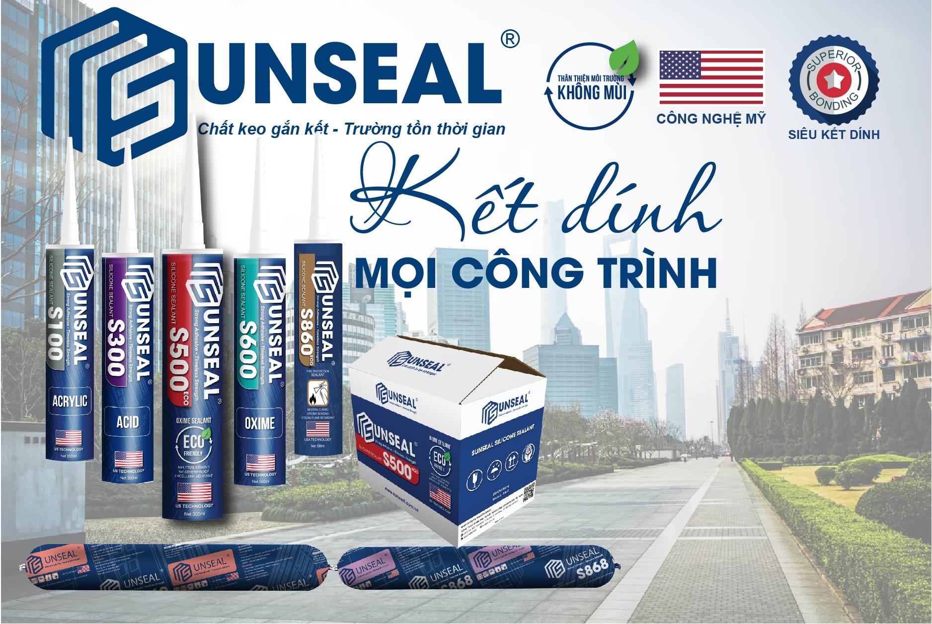 Sunseal đại lý keo silicon uy tín