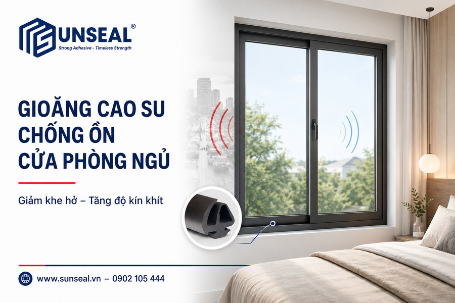 Gioăng cao su chống ồn cửa phòng ngủ