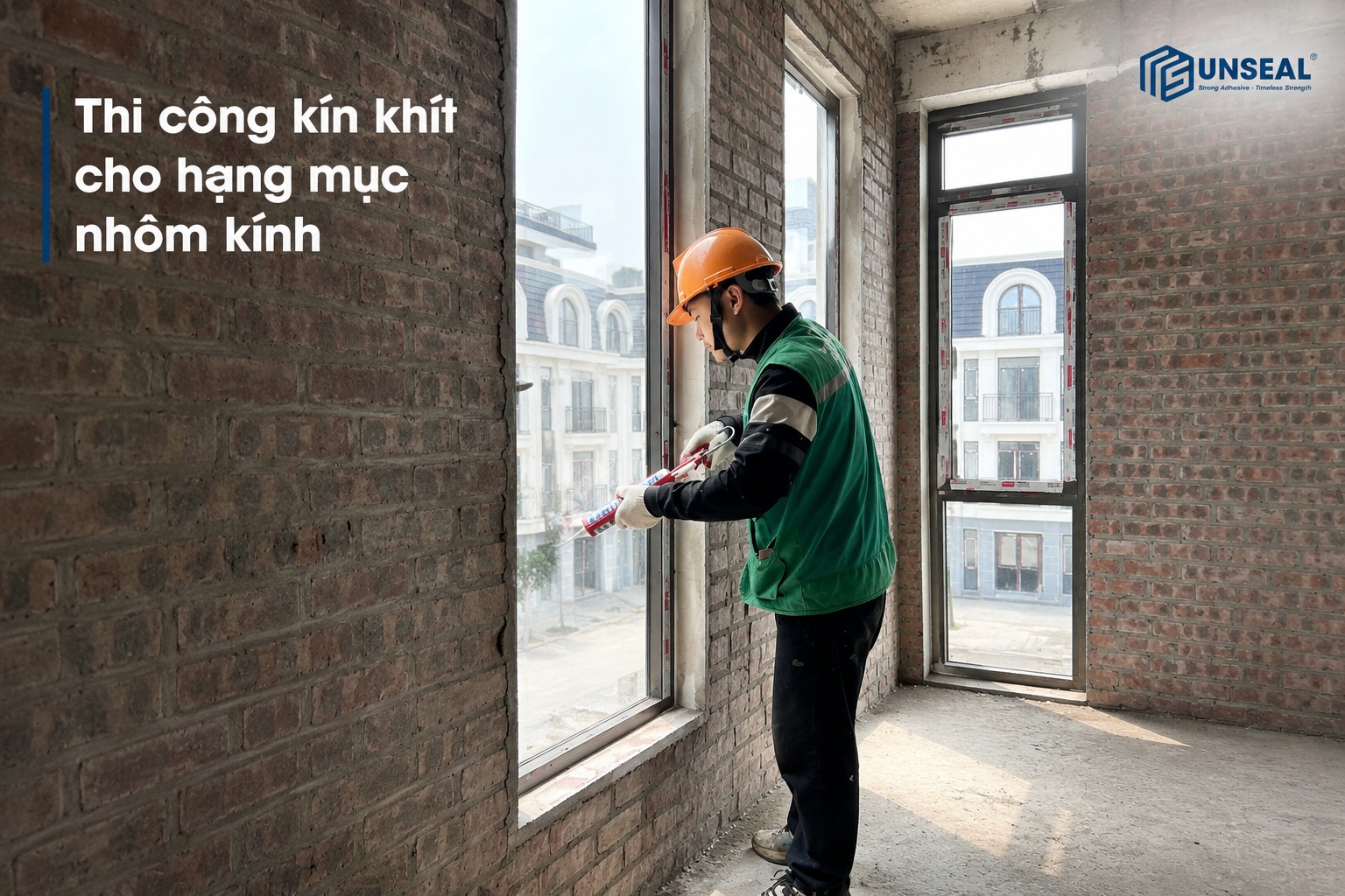 Keo silicone Sunseal cho nhôm kính Yên Bái Riverside