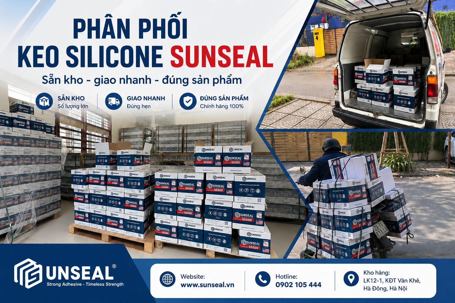 Nhà phân phối keo silicone Hà Nội uy tín, giá tốt