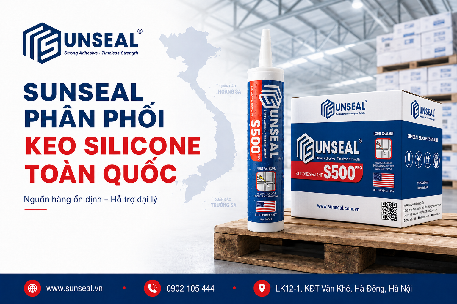 Sunseal phân phối keo silicone toàn quốc