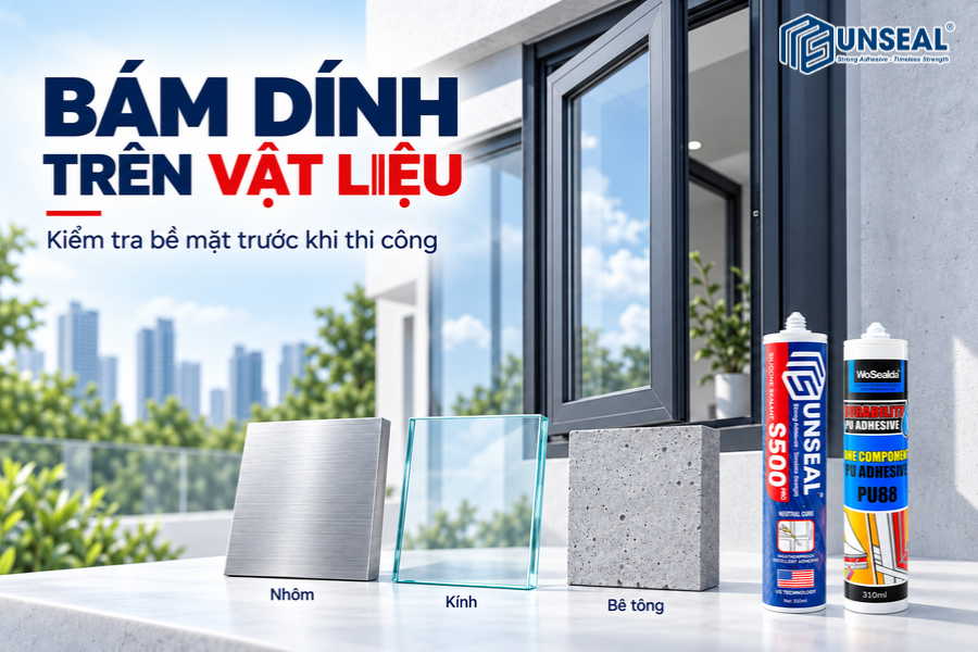 - Khả năng bám dính vật liệu